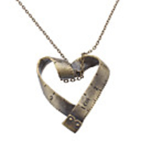 Tapeline Pattern Vintage Necklace