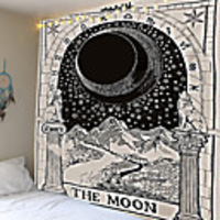 Tarot Card Tapestry Wall Hanging Astrology Divination Bedspread Beach Mat