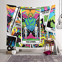 Tarot Divination Wall Tapestry Art Decor Blanket Curtain Hanging Home Bedroom Living Room Decoration Polyester miniinthebox