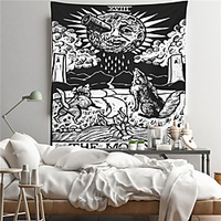 Tarot Divination Wall Tapestry Art Decor Blanket Curtain Hanging Home Bedroom Living Room Decoration Polyester miniinthebox