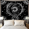 Tarot Divination Wall Tapestry Art Decor Blanket Curtain Picnic Tablecloth Hanging Home Bedroom Living Room Dorm Decoration Mysterious Bohemian Astrolabe