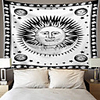 Tarot Divination Wall Tapestry Art Decor Blanket Curtain Picnic Tablecloth Hanging Home Bedroom Living Room Dorm Decoration Mysterious Bohemian Moon Star Sun