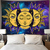 Tarot Divination Wall Tapestry Art Decor Blanket Curtain Picnic Tablecloth Hanging Home Bedroom Living Room Dorm Decoration Mysterious Bohemian Moon Sun Star
