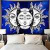 Tarot Divination Wall Tapestry Art Decor Blanket Curtain Picnic Tablecloth Hanging Home Bedroom Living Room Dorm Decoration Mysterious Bohemian Moon Sun Star