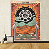 Tarot Divination Wall Tapestry Art Decor Blanket Curtain Picnic Tablecloth Hanging Home Bedroom Living Room Dorm Decoration Mysterious Bohemian Moon Sun Star