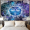 Tarot Divination Wall Tapestry Art Decor Blanket Curtain Picnic Tablecloth Hanging Home Bedroom Living Room Dorm Decoration Mysterious Bohemian Moon Sun Star Sketch