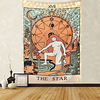 Tarot Divination Wall Tapestry Art Decor Blanket Curtain Picnic Tablecloth Hanging Home Bedroom Living Room Dorm Decoration Mysterious Bohemian Star