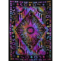 Tarot Divination Wall Tapestry Art Decor Blanket Curtain Picnic Tablecloth Hanging Home Bedroom Living Room Dorm Decoration Mysterious Bohemian Star Sun Moon miniinthebox