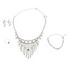 Tassels Diamond-encrusted Pearl Jewelry Set