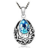 Tears Of The Sea Hollow-Out Crystal And Zircon Necklace