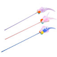 Teaser Feather Toy Interactive Toy Cat Toys Set Cat Pet Toy 1pc Pet Exercise Releasing Pressure Plastic Gift