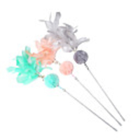 Teaser Feather Toy Interactive Toy Cat Toys Set Cat Pet Toy 1pc Pet Exercise Releasing Pressure Plastic Gift