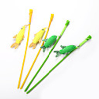 Teaser Feather Toy Interactive Toy Cat Toys Set Cat Pet Toy 1pc Pet Exercise Releasing Pressure Plastic Gift