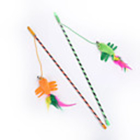 Teaser Feather Toy Interactive Toy Cat Toys Set Cat Pet Toy 1pc Pet Exercise Releasing Pressure Plastic Gift