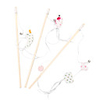 Teaser Feather Toy Interactive Toy Cat Toys Set Cat Pet Toy 1pc Pet Exercise Releasing Pressure Plush Gift
