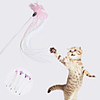 Teaser Feather Toy Interactive Toy Cat Toys Set Cat Pet Toy 1pc Retractable Pet Exercise Releasing Pressure Plastic Gift