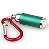 Telescopic Led Flashlight With Keychain - Green