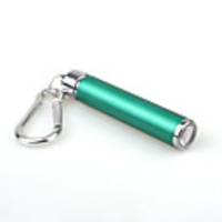 Telescopic Led Flashlight With Keychain - Green