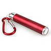 Telescopic Led Flashlight With Keychain - Red