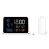 Temperature and Humidity Meter Indoor and Outdoor Thermometer Alarm Clock Weather Forecast Station Temperature Monitor