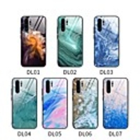 Tempered Glass Marble Mirror Case for Samaung Galaxy S9 S10 S20 / Galaxy Note 9 10 20 / Galaxy A10 20 30 50 70 80 90 Shockproof Protective Case Cover