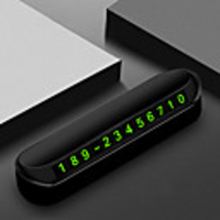 Temporary Car Parking Card with Aromatherapy Telephone Number Card Night Light Car Styling Phone Number Card Hidden Number Plate