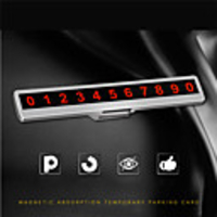 Temporary Car Parking Phone Number Board Card Plate Telephone Number Card Luminous Night Light Car Styling Phone Number Card