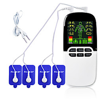 TENS/EMS Dual-Output Electric Massager Massage Pulse Acupuncture Body Physiotherapy Machine Muscle Stimulator Fat Burner Cupping