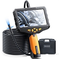 Teslong three-lens endoscopy camera industrial endoscope with light NTS300 digital video endoscope camera 5M waterproof flexible cable car home wall pipe automobile miniinthebox