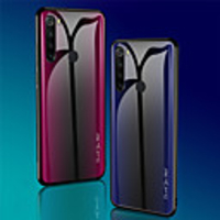 Texture Gradient Tempered Glass Phone Case For Xiaomi Redmi Note 8 Pro Shockproof Back Cover For Redmi Note 8 Silicone Soft TPU Edge Protective