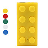 TF Card Reader MP3 Player (Assorted Colors,  LEGO Style)