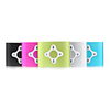 TF Card Reader MP3 Player With Clip - 5 Colors Available