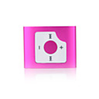 TF/Micro SD Card Reader MP3 Player with Clip (Pink)
