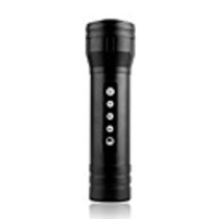 TF/Micro SD Card Reader MP3 Player with Loud Speaker and LED Flashlight(Black)