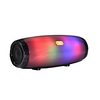 TG165 Portable Bluetooth Speaker Stereo Leather Column 5 Flash Style LED Subwoofer Wireless Outdoor Music Box FM Radio TF Card