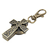 The Cross of Unisex Alloy Analog Quartz Keychain Watch (Bronze)