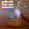 The double spray projection humidifier with built-in battery creative desktop projection lamp spray moisturizing humidifier