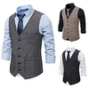 The Great Gatsby 1920s Vintage Masquerade Vest Waistcoat Outerwear Men