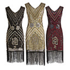 The Great Gatsby Charleston 1920s Roaring Twenties Vacation Dress Flapper Dress Cocktail Dress Women