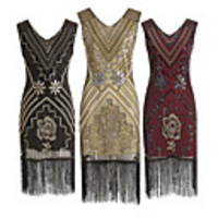 The Great Gatsby Charleston 1920s Roaring Twenties Vacation Dress Flapper Dress Cocktail Dress Women