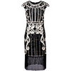 The Great Gatsby Charleston 1920s Roaring Twenties Vacation Dress Flapper Dress Masquerade Cocktail Dress Women