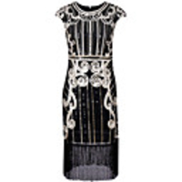 The Great Gatsby Charleston 1920s Roaring Twenties Vacation Dress Flapper Dress Masquerade Cocktail Dress Women