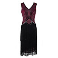 The Great Gatsby Charleston 1920s Roaring Twenties Vacation Dress Flapper Dress Masquerade Cocktail Dress Women