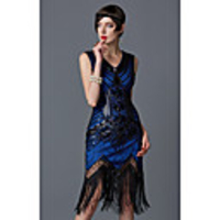 The Great Gatsby Charleston 1920s Roaring Twenties Vacation Dress Summer Flapper Dress Women