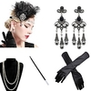 The Great Gatsby Charleston 1920s The Great Gatsby Roaring 20s Costume Accessory Sets Gloves Flapper Headband Women