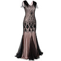 The Great Gatsby Charleston 1920s Vacation Dress Flapper Dress Party Costume Women