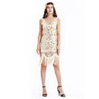 The Great Gatsby Charleston Retro Vintage 1920s Wasp-Waisted Vacation Dress Flapper Dress Dress Women
