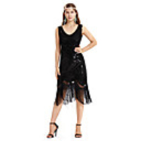 The Great Gatsby Charleston Retro Vintage 1920s Wasp-Waisted Vacation Dress Flapper Dress Dress Women
