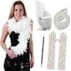 The Great Gatsby Charleston Roaring 20s 1920s Roaring Twenties Vacation Dress Flapper Dress Dress Costume Accessory Sets Flapper Headband Women