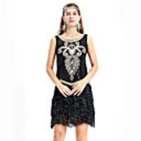 The Great Gatsby Charleston Vintage 1920s Vacation Dress Flapper Dress Party Costume Masquerade Women